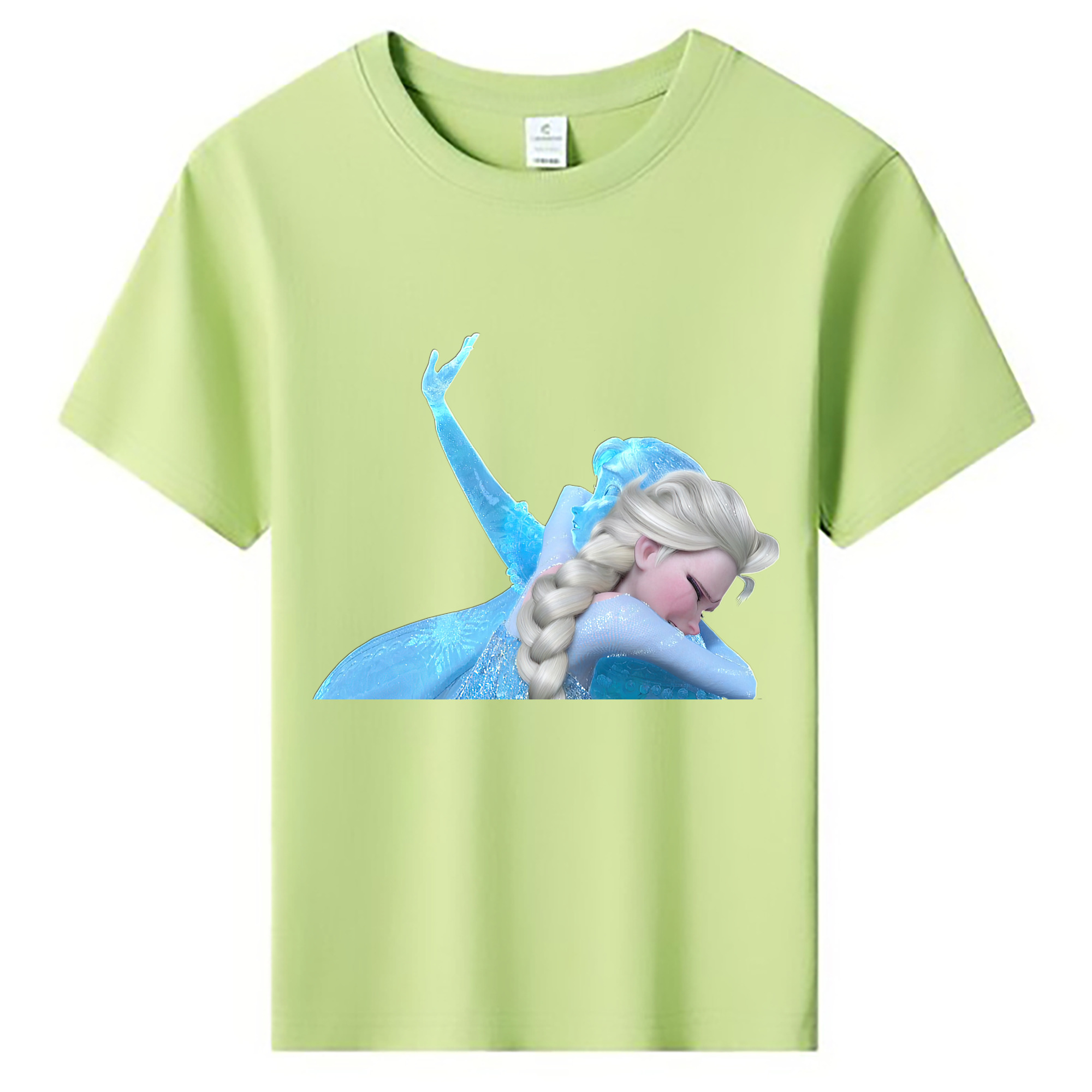 （画像用） アナと雪の女王 アンナ エルサ Frozen Anna Elsa 綿100％キッズTシャツ（フロントプリント）